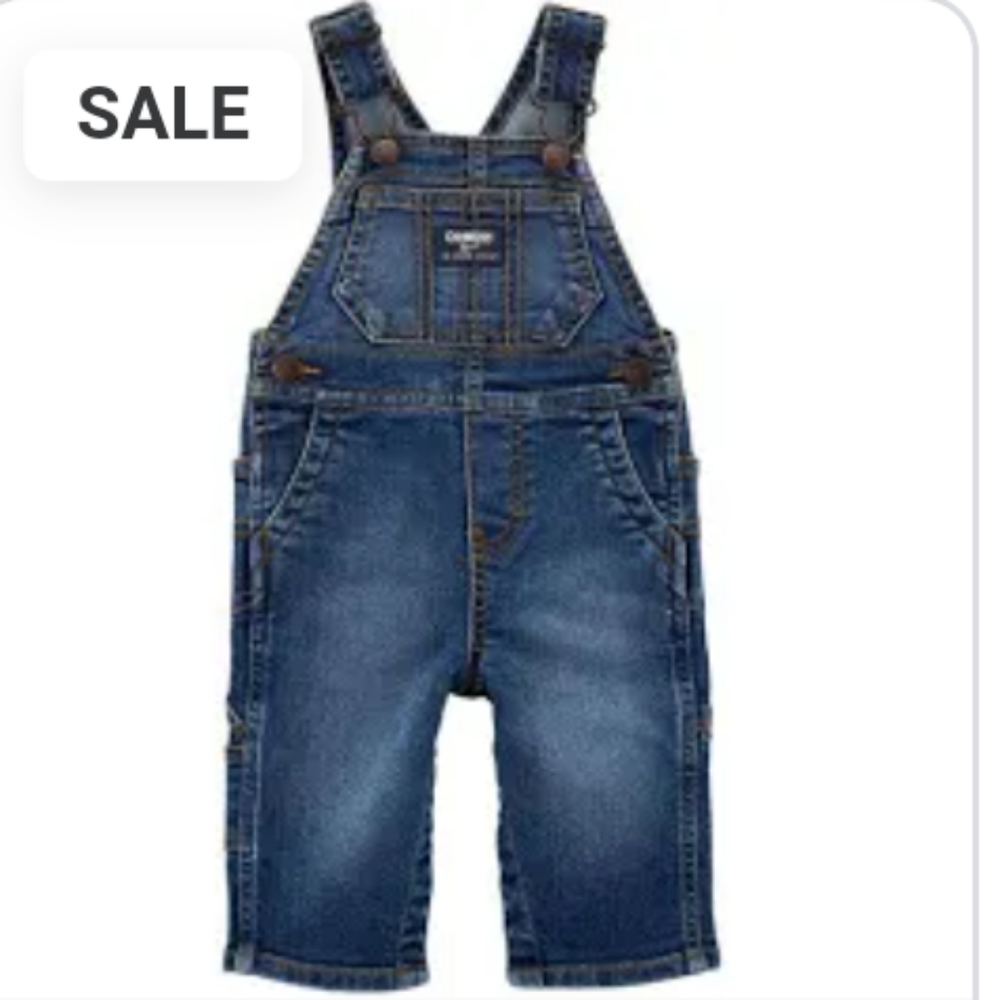 OshKosh Bgosh Dark Denim Overalls 6 months